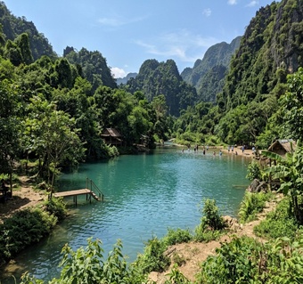 방비엥 블루라군 1,2,3번 완벽 비교! 아이와 안전한 물놀이 명소는?